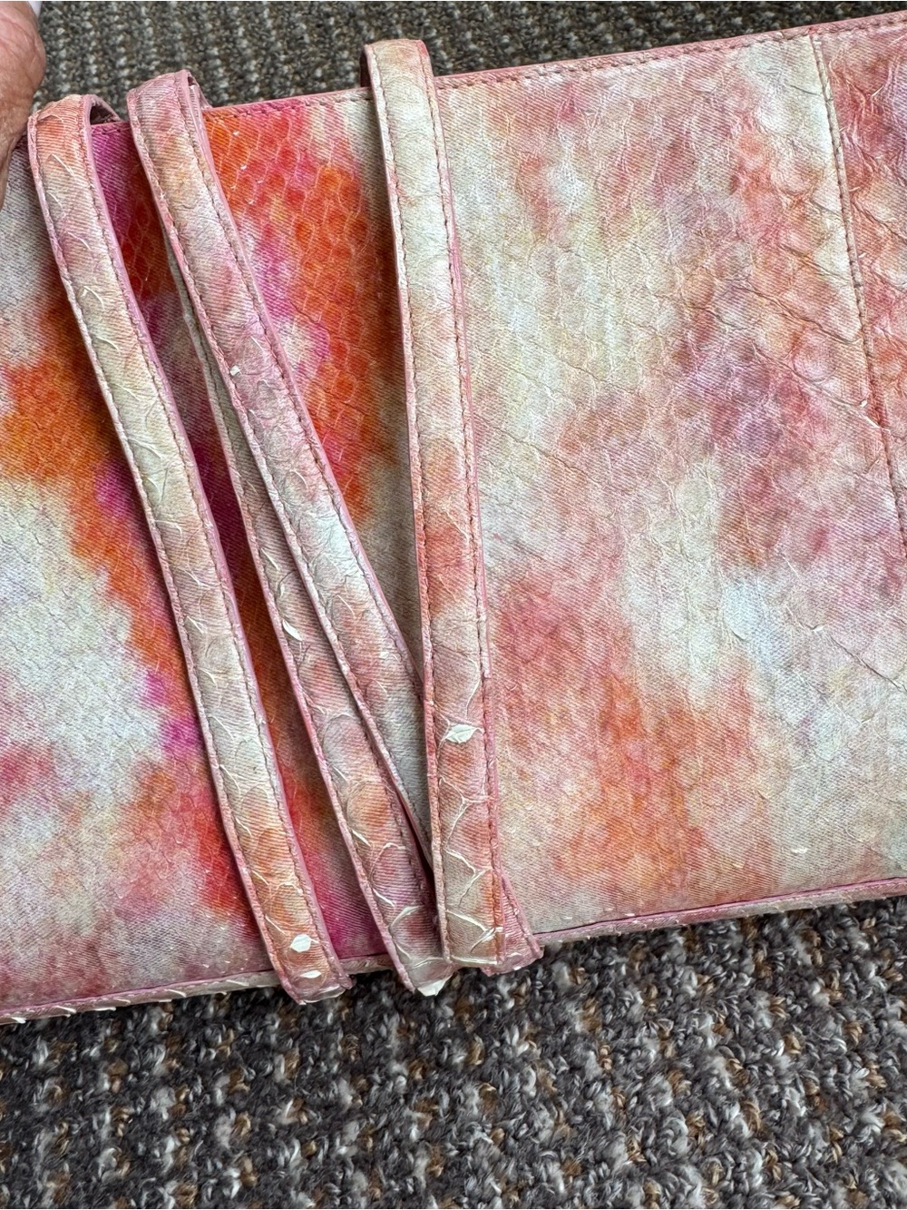 Nancy Gonzales Python Clutch - Picture 9 of 10